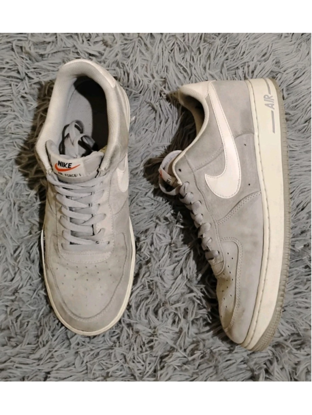 Nike Air Force 1 Low Suede Pack Wolf Grey Men Size 11 Shoes Sneakers 488298-065